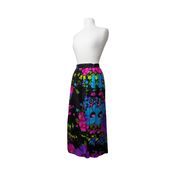 Leslie Fay Vibrant Maxi Wrap A-Line Skirt Size XXS/XS* - Picture 2 of 10